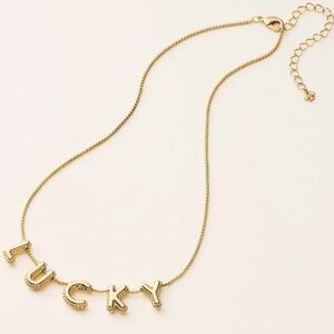 NWT! Kate Spade x Target Gold 'Lucky' Necklace